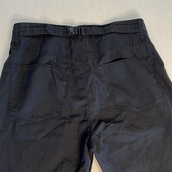 HELMUT LANG BLACK CUFFED CASUAL PANTS 4 - Picture 6 of 16